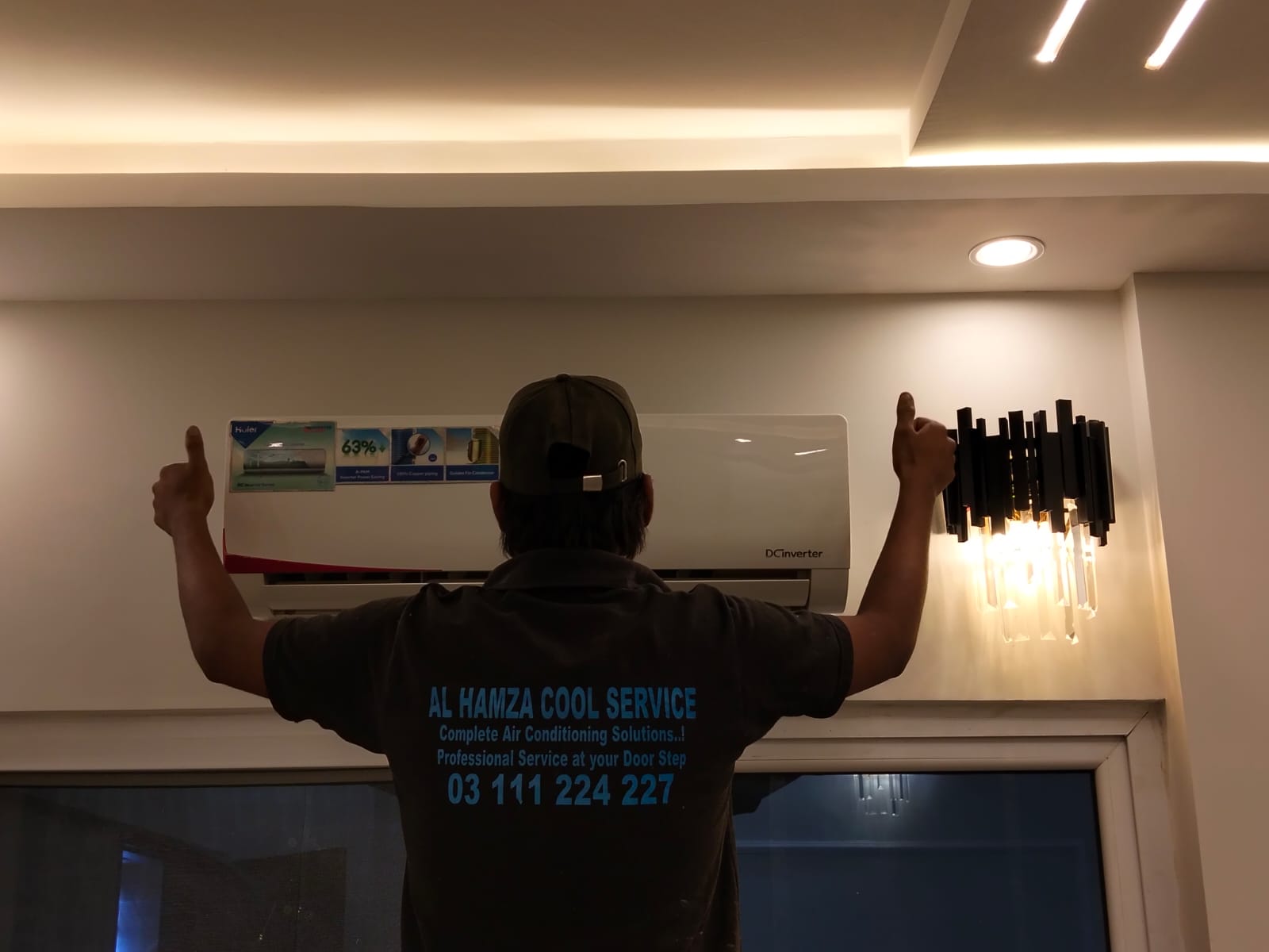 Air conditioning service work
